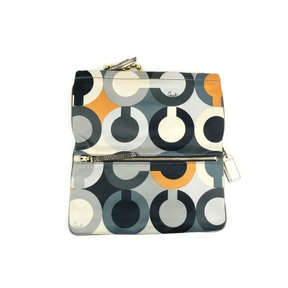 Coach Op Art Foldover Shoulder Bag 12928 - Picture 6 of 14